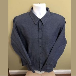 Mens Untukit Dark Chambray Denim Shirt 3XL